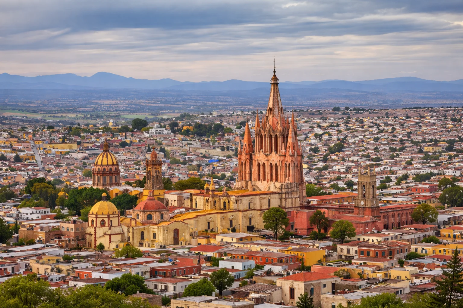 Vista panorámica desde la zona alta de San Miguel de Allende